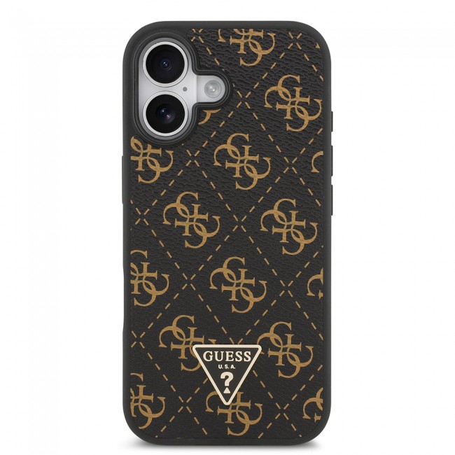 Apple iPhone 17 Kılıf Guess Orjinal Lisanslı PU Deri 4G Desenli Üçgen Logolu Kapak Apple iPhone 17 Kılıf Guess Orjinal Lisanslı PU Deri 4G Desenli Üçgen Logolu Kapak