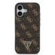 Apple iPhone 17 Kılıf Guess Orjinal Lisanslı PU Deri 4G Desenli Üçgen Logolu Kapak Apple iPhone 17 Kılıf Guess Orjinal Lisanslı PU Deri 4G Desenli Üçgen Logolu Kapak