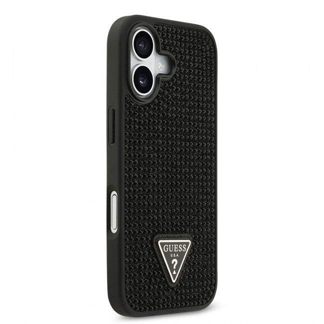 Apple iPhone 17 Kılıf Guess Orjinal Lisanslı Taşlı Arka Yüzey Üçgen Logolu Kapak Apple iPhone 17 Kılıf Guess Orjinal Lisanslı Taşlı Arka Yüzey Üçgen Logolu Kapak