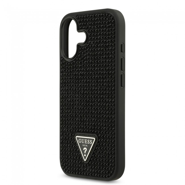 Apple iPhone 17 Kılıf Guess Orjinal Lisanslı Taşlı Arka Yüzey Üçgen Logolu Kapak Apple iPhone 17 Kılıf Guess Orjinal Lisanslı Taşlı Arka Yüzey Üçgen Logolu Kapak