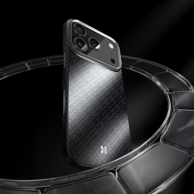 Bal-z Apple iPhone 17 Kılıf M-Safe Şarj Özellikli Benks ArmorAir ArmorGrid Serisi Kevlar Kapak