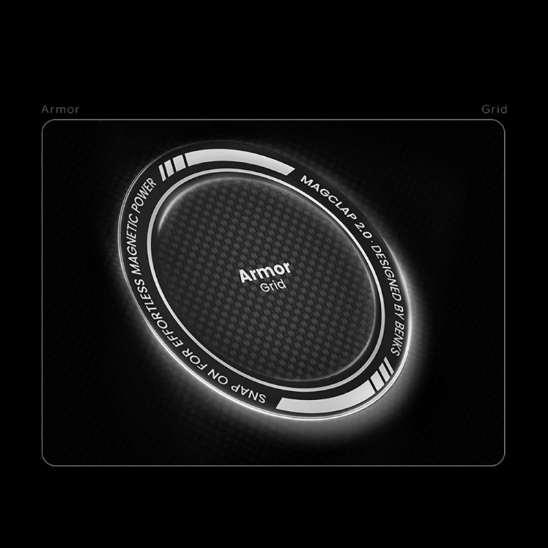 Bal-z Apple iPhone 17 Kılıf M-Safe Şarj Özellikli Benks ArmorAir ArmorGrid Serisi Kevlar Kapak