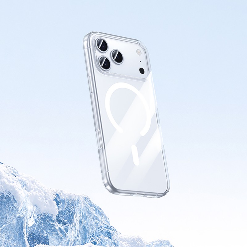 Bal-z Apple iPhone 17 Kılıf M-safe Şarj Özellikli Benks ​​​​​​Crystal Serisi Şeffaf Kapak