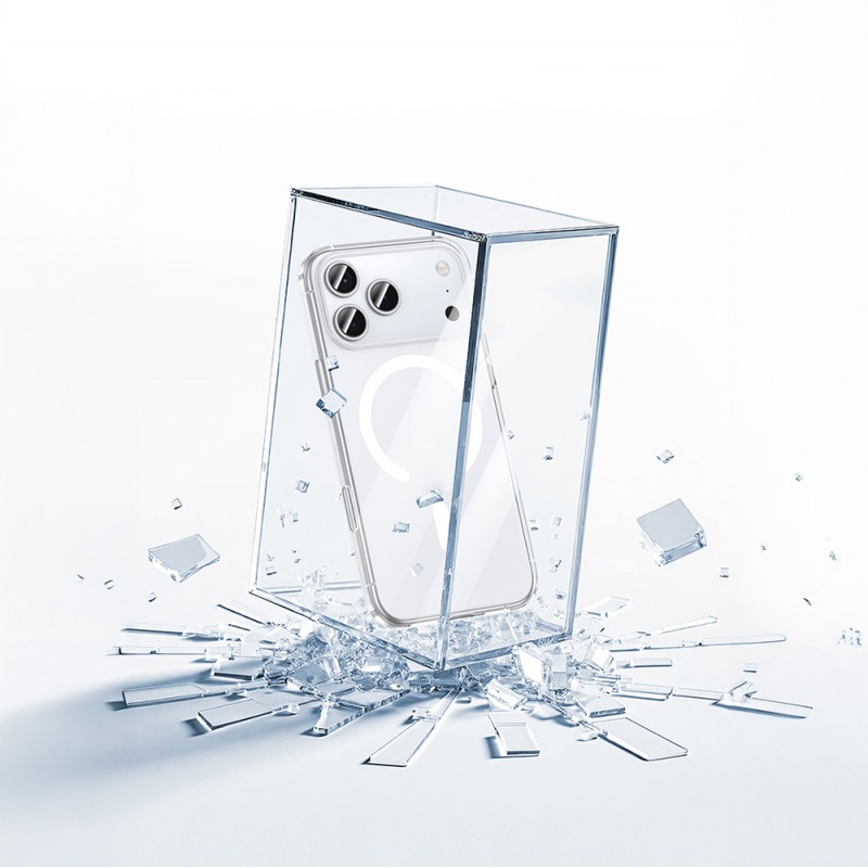 Bal-z Apple iPhone 17 Kılıf M-safe Şarj Özellikli Benks ​​​​​​Crystal Serisi Şeffaf Kapak