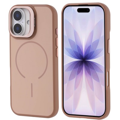 Bal-z Apple iPhone 17 Kılıf M-safe Şarj Özellikli Kamera Standlı  Notron Kapak