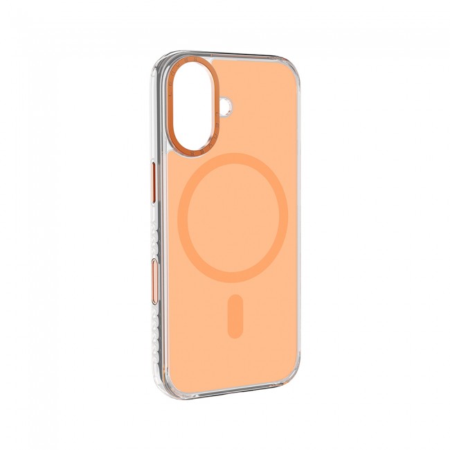 Apple iPhone 17 Kılıf M-safe Şarj Özellikli Metal Kamera Çerçeveli Airbag Tasarımlı Lenyes CK221 Sert PC Kapak