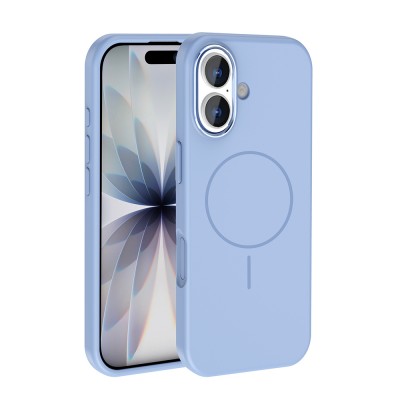 Bal-z Apple iPhone 17 Kılıf M-Safe Şarj Özellikli Metal Kamera Çerçeveli  Edi Silikon Kapak