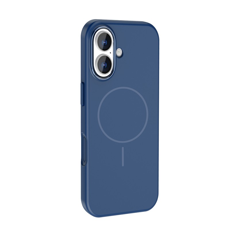 Bal-z Apple iPhone 17 Kılıf M-Safe Şarj Özellikli Metal Kamera Çerçeveli  Edi Silikon Kapak