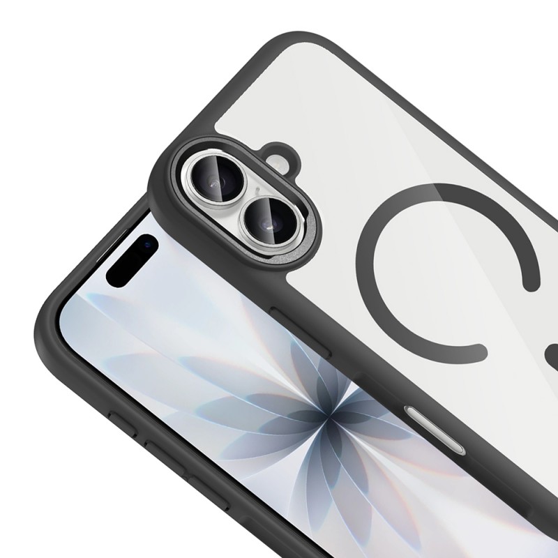 Bal-z Apple iPhone 17 Kılıf M-Safe Şarj Özellikli Metal Kamera Çerçeveli  Tiko Kapak