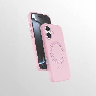Apple iPhone 17 Kılıf M-safe Şarj Özellikli Standlı Zore Samara Kapak Apple iPhone 17 Kılıf M-safe Şarj Özellikli Standlı Zore Samara Kapak