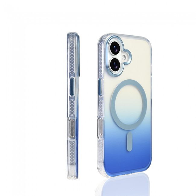 Apple iPhone 17 Kılıf M-safe Şarj Özellikli Transparan Renk Geçişli Zore Toros Kapak Apple iPhone 17 Kılıf M-safe Şarj Özellikli Transparan Renk Geçişli Zore Toros Kapak