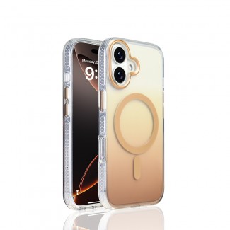 Apple iPhone 17 Kılıf M-safe Şarj Özellikli Transparan Renk Geçişli Zore Toros Kapak Apple iPhone 17 Kılıf M-safe Şarj Özellikli Transparan Renk Geçişli Zore Toros Kapak