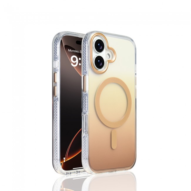 Apple iPhone 17 Kılıf M-safe Şarj Özellikli Transparan Renk Geçişli Zore Toros Kapak Apple iPhone 17 Kılıf M-safe Şarj Özellikli Transparan Renk Geçişli Zore Toros Kapak