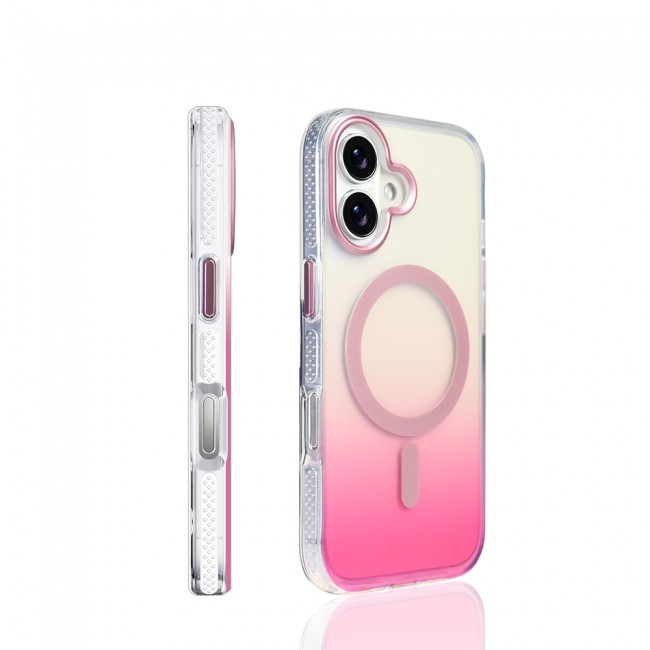 Apple iPhone 17 Kılıf M-safe Şarj Özellikli Transparan Renk Geçişli Zore Toros Kapak Apple iPhone 17 Kılıf M-safe Şarj Özellikli Transparan Renk Geçişli Zore Toros Kapak