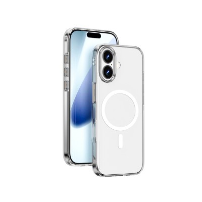 Bal-z Apple iPhone 17 Kılıf M-safe Şarj Özellikli Wiwu YXK-208 Invisible Ultra Sert PC Kapak