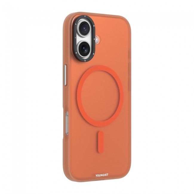Apple iPhone 17 Kılıf M-safe Şarj Özellikli Youngkit Hidden Sand Serisi Kapak