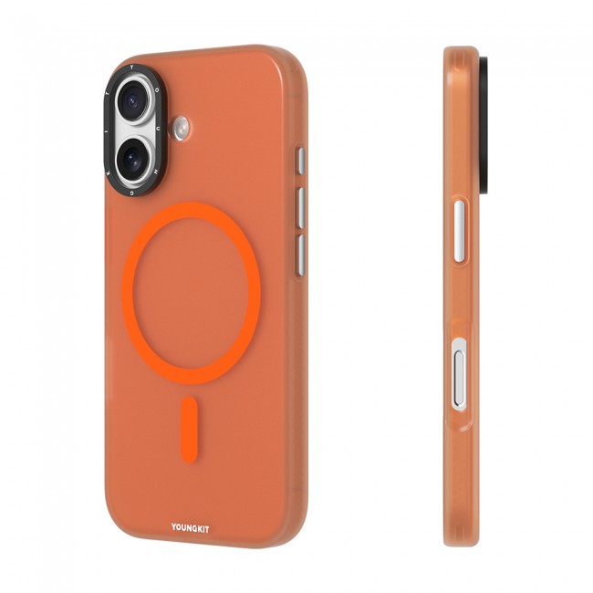 Apple iPhone 17 Kılıf M-safe Şarj Özellikli Youngkit Hidden Sand Serisi Kapak