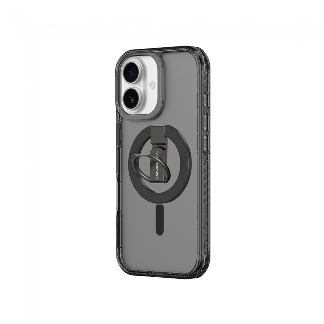 Apple iPhone 17 Kılıf M-safe Şarj Özellikli Yüzük Standlı Amazingthing Titan Pro Serisi Kapak Apple iPhone 17 Kılıf M-safe Şarj Özellikli Yüzük Standlı Amazingthing Titan Pro Serisi Kapak