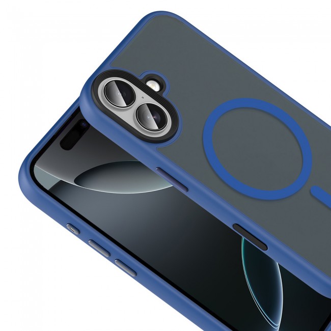 Apple iPhone 17 Kılıf Mat Arka Yüzey Wireless Şarj Özellikli Zore Flet M-safe Kapak Apple iPhone 17 Kılıf Mat Arka Yüzey Wireless Şarj Özellikli Zore Flet M-safe Kapak