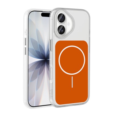 Bal-z Apple iPhone 17 Kılıf Metal Buton Tasarımlı  İkonik Sert Silikon Kapak