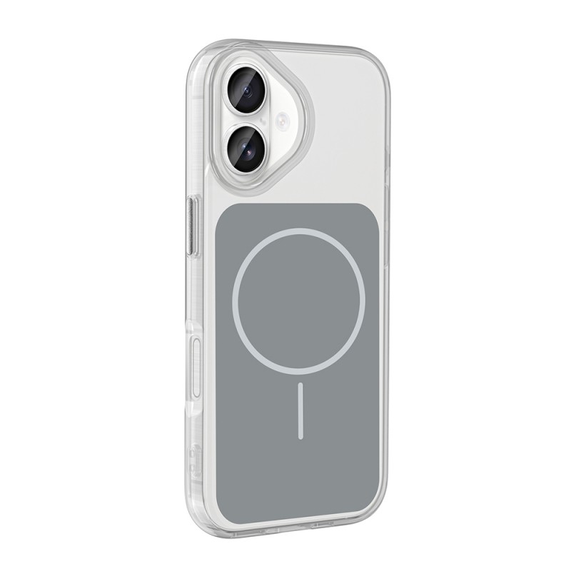 Bal-z Apple iPhone 17 Kılıf Metal Buton Tasarımlı  İkonik Sert Silikon Kapak