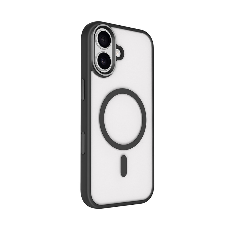 Bal-z Apple iPhone 17 Kılıf Wireless Şarj Özellikli Zore Krom M-safe Silikon Kapak