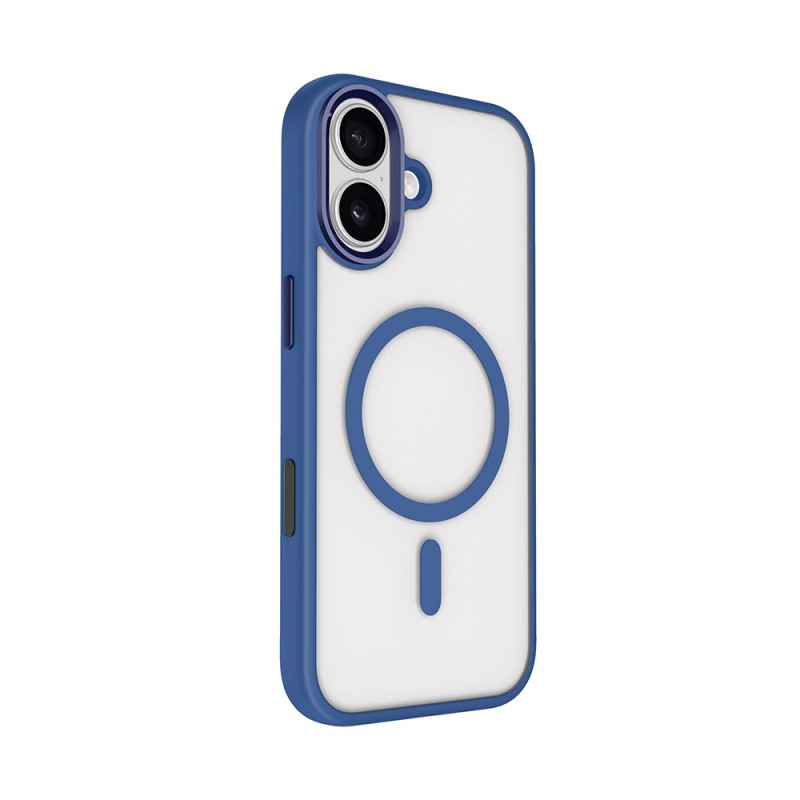 Bal-z Apple iPhone 17 Kılıf Wireless Şarj Özellikli Zore Krom M-safe Silikon Kapak