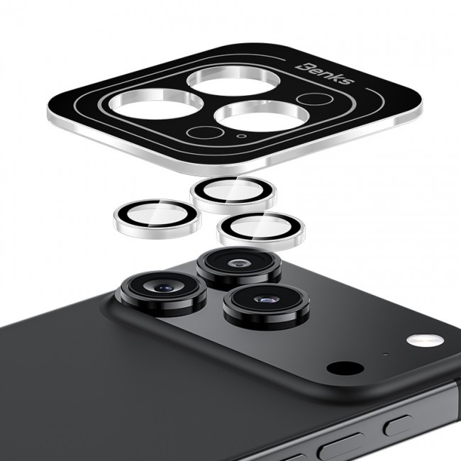 Apple iPhone 17 Pro Benks AR Glass Warrior Premium Cam Kamera Lens Koruyucu Apple iPhone 17 Pro Benks AR Glass Warrior Premium Cam Kamera Lens Koruyucu