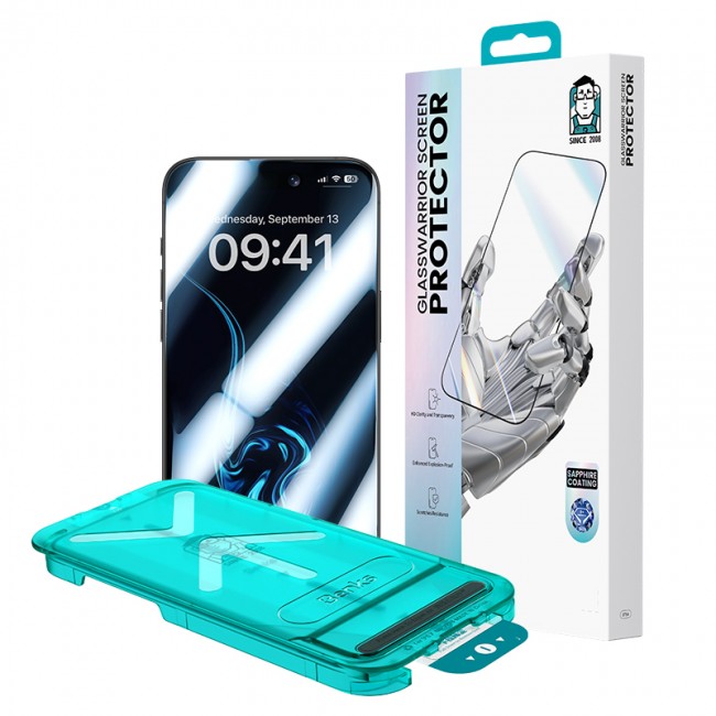 Apple iPhone 17 Pro Benks Glass Warrior Safir Coating 0.3mm Cam Ekran Koruyucu + Kolay Uygulama Aparatı Apple iPhone 17 Pro Benks Glass Warrior Safir Coating 0.3mm Cam Ekran Koruyucu + Kolay Uygulama Aparatı