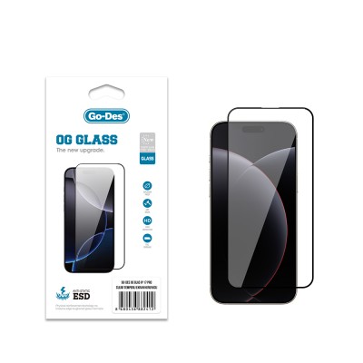 Bal-z Apple iPhone 17 Pro Go Des OG Glass Antistatik Temperli Cam Ekran Koruyucu