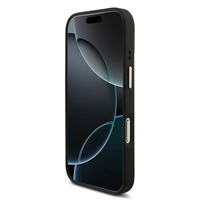 Bal-z Apple iPhone 17 Pro Guess Orjinal Lisanslı 4G ve Yazı Logolu Kılıf + Ekran Koruyucu + Lens Koruyucu 3in1 Aksesuar Seti