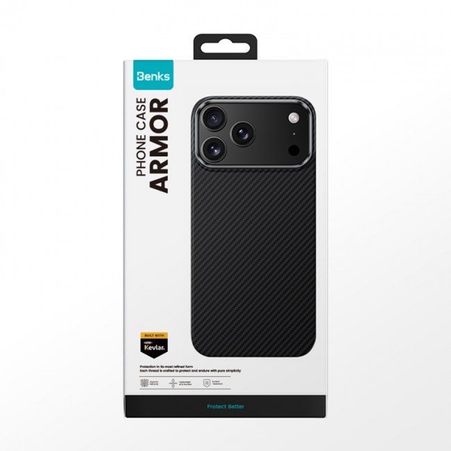 Apple iPhone 17 Pro Kılıf Benks M-safe Şarj Özellikli Metal Kamera Çerçeveli Magnetik ArmorAir 600D Kevlar Fiber Kapak Apple iPhone 17 Pro Kılıf Benks M-safe Şarj Özellikli Metal Kamera Çerçeveli Magnetik ArmorAir 600D Kevlar Fiber Kapak