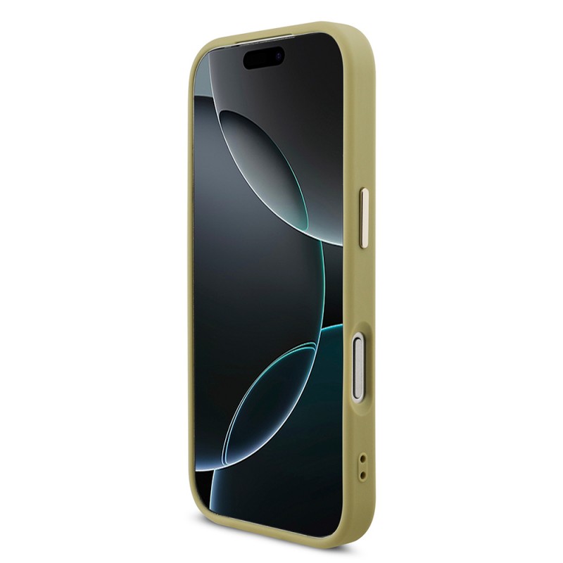 Bal-z Apple iPhone 17 Pro Kılıf Guess Orjinal Lisanslı 4G Büyük Metal Kamera Çerçeveli ve Logolu Glitter Kapak