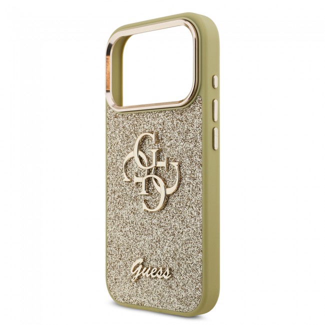 Apple iPhone 17 Pro Kılıf Guess Orjinal Lisanslı 4G Büyük Metal Kamera Çerçeveli ve Logolu Glitter Kapak Apple iPhone 17 Pro Kılıf Guess Orjinal Lisanslı 4G Büyük Metal Kamera Çerçeveli ve Logolu Glitter Kapak