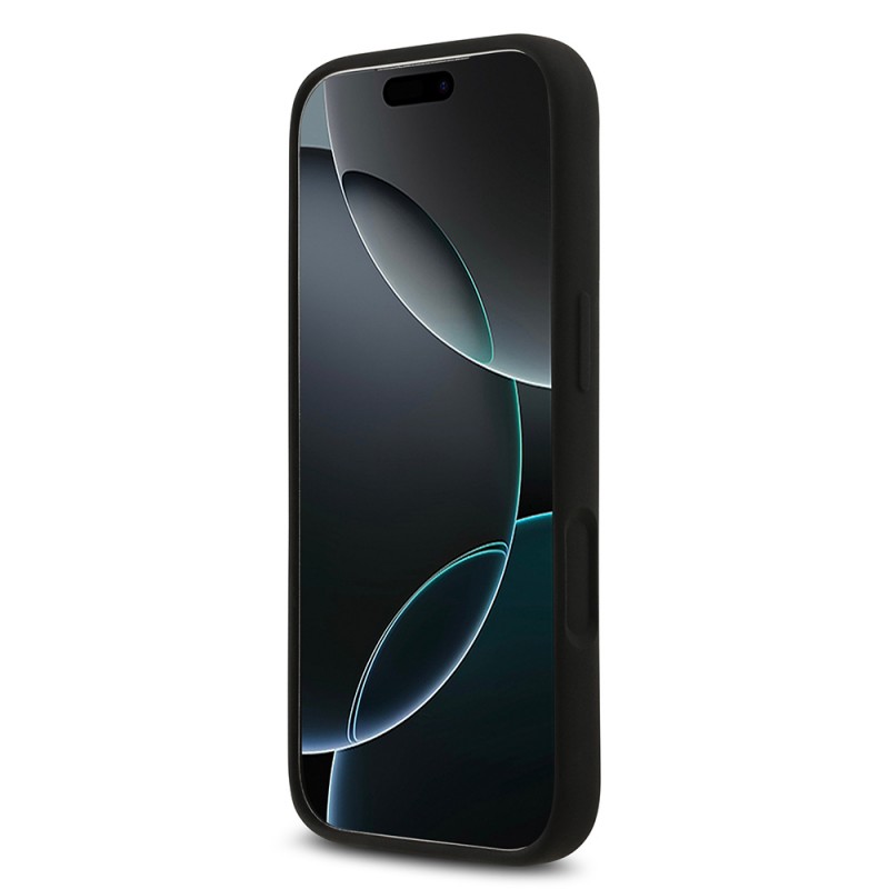 Bal-z Apple iPhone 17 Pro Kılıf Guess Orjinal Lisanslı Grained Yazı Logolu Kapak