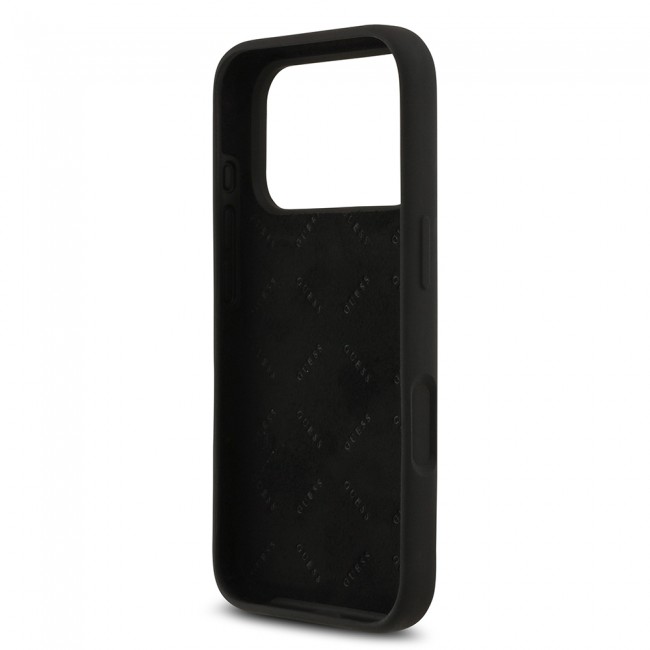 Apple iPhone 17 Pro Kılıf Guess Orjinal Lisanslı Grained Yazı Logolu Kapak Apple iPhone 17 Pro Kılıf Guess Orjinal Lisanslı Grained Yazı Logolu Kapak