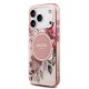 Bal-z Apple iPhone 17 Pro Kılıf Guess Orjinal Lisanslı M-safe Şarj Özellikli Flower Tonal Circle Kapak