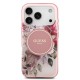 Bal-z Apple iPhone 17 Pro Kılıf Guess Orjinal Lisanslı M-safe Şarj Özellikli Flower Tonal Circle Kapak