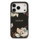 Apple iPhone 17 Pro Kılıf Guess Orjinal Lisanslı M-safe Şarj Özellikli Taneli Çiçek Tasarımlı Metal Yazı Logolu Kapak Apple iPhone 17 Pro Kılıf Guess Orjinal Lisanslı M-safe Şarj Özellikli Taneli Çiçek Tasarımlı Metal Yazı Logolu Kapak