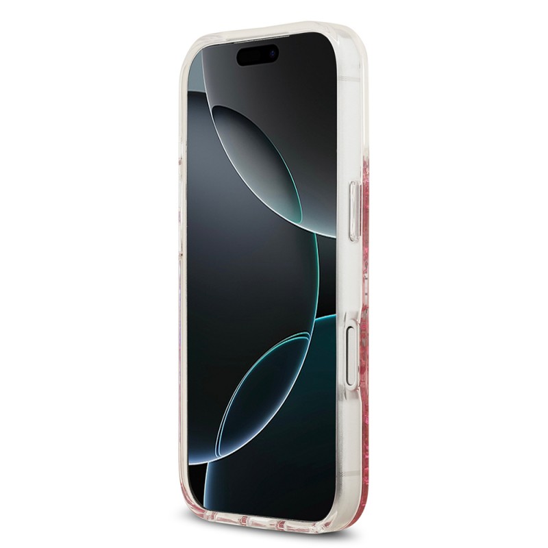 Bal-z Apple iPhone 17 Pro Kılıf Guess Orjinal Lisanslı M-safe Şarj Özellikli Transparan Resin Bottom Kapak