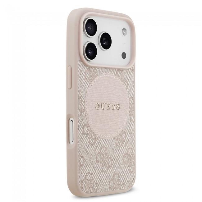 Apple iPhone 17 Pro Kılıf Guess Orjinal Lisanslı M-safe Şarj Özellikli Yazı Logolu Circle Classic Kapak Apple iPhone 17 Pro Kılıf Guess Orjinal Lisanslı M-safe Şarj Özellikli Yazı Logolu Circle Classic Kapak