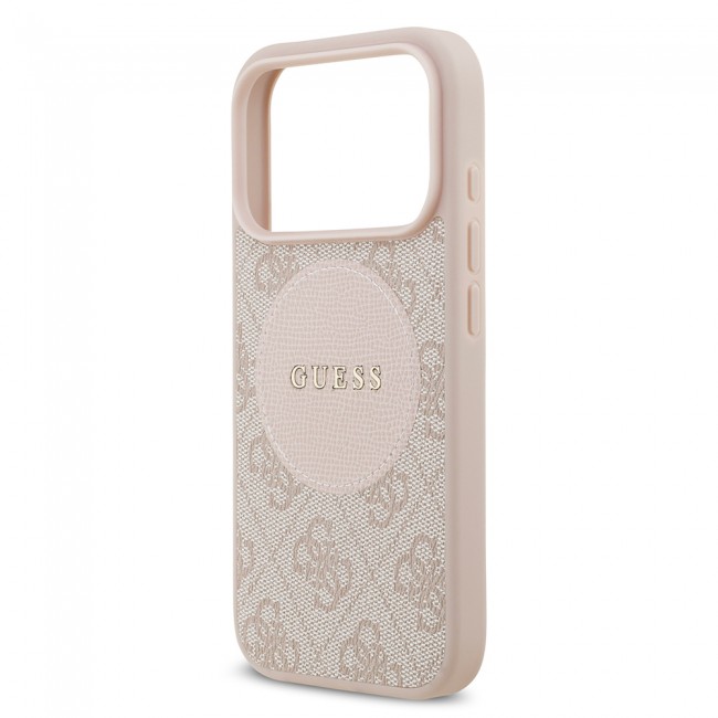Apple iPhone 17 Pro Kılıf Guess Orjinal Lisanslı M-safe Şarj Özellikli Yazı Logolu Circle Classic Kapak Apple iPhone 17 Pro Kılıf Guess Orjinal Lisanslı M-safe Şarj Özellikli Yazı Logolu Circle Classic Kapak