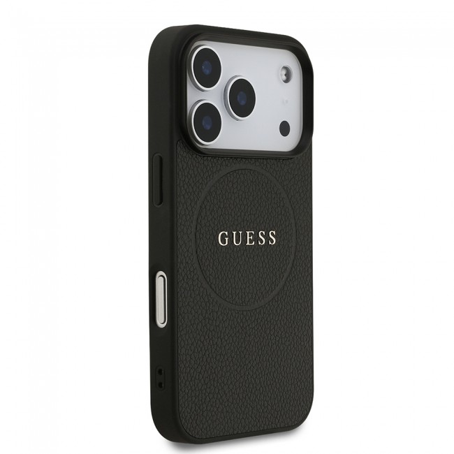 Apple iPhone 17 Pro Kılıf Guess Orjinal Lisanslı M-safe Şarj Özellikli Yazı Logolu PU Deri Kapak Apple iPhone 17 Pro Kılıf Guess Orjinal Lisanslı M-safe Şarj Özellikli Yazı Logolu PU Deri Kapak