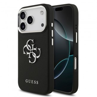 Apple iPhone 17 Pro Kılıf Guess Orjinal Lisanslı PU Deri 4G Büyük Metal Logo Dizaynlı Kapak Apple iPhone 17 Pro Kılıf Guess Orjinal Lisanslı PU Deri 4G Büyük Metal Logo Dizaynlı Kapak