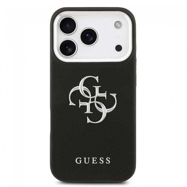 Apple iPhone 17 Pro Kılıf Guess Orjinal Lisanslı PU Deri 4G Büyük Metal Logo Dizaynlı Kapak Apple iPhone 17 Pro Kılıf Guess Orjinal Lisanslı PU Deri 4G Büyük Metal Logo Dizaynlı Kapak