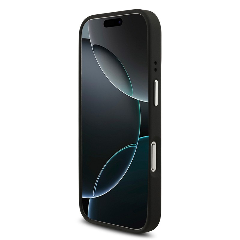 Bal-z Apple iPhone 17 Pro Kılıf Guess Orjinal Lisanslı PU Deri 4G Büyük Metal Logo Dizaynlı Kapak