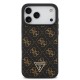 Apple iPhone 17 Pro Kılıf Guess Orjinal Lisanslı PU Deri 4G Desenli Üçgen Logolu Kapak Apple iPhone 17 Pro Kılıf Guess Orjinal Lisanslı PU Deri 4G Desenli Üçgen Logolu Kapak