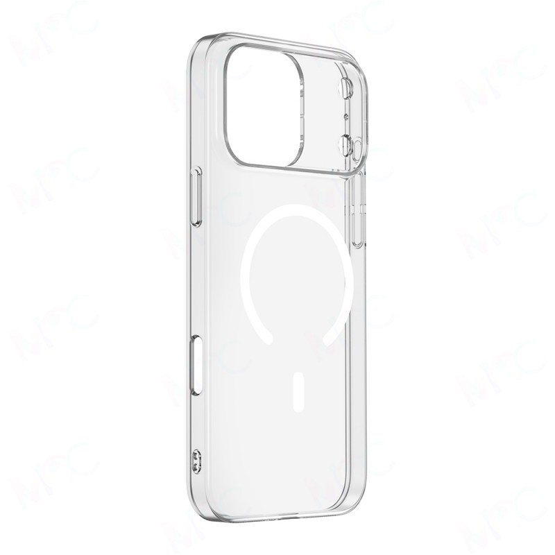 Bal-z Apple iPhone 17 Pro Kılıf IC Çipli M-Safe Şarj Özellikli Şeffaf Kamera Çerçeveli  Toledo Kapak