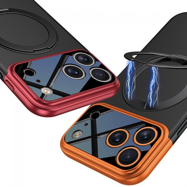 Apple iPhone 17 Pro Kılıf M-safe Şarj Özellikli 360 Derece Standlı Çift Parçalı Zore Torino Kapak Apple iPhone 17 Pro Kılıf M-safe Şarj Özellikli 360 Derece Standlı Çift Parçalı Zore Torino Kapak