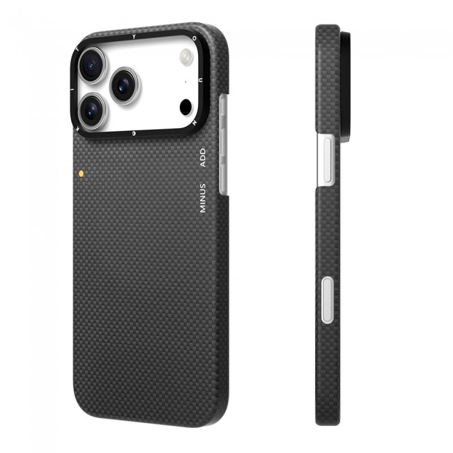 Apple iPhone 17 Pro Kılıf M-safe Şarj Özellikli Aramid Fiber Youngkit 1500D Kevlar Extreme Wing Titanyum-Gold Serisi Kapak